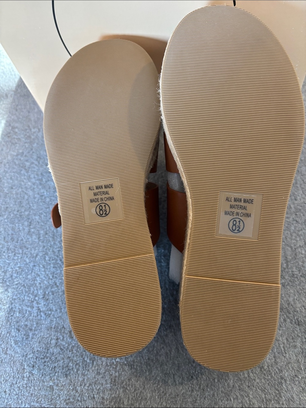 Women’s Platform Espadrille Slide Sandals  Chestnut 8 1/2 - Picture 6 of 8